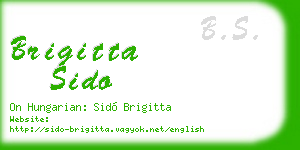 brigitta sido business card